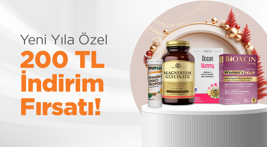 Yılbaşına Özel 1000TL ve Üzeri Alışverişlerde 200TL İndirim!
