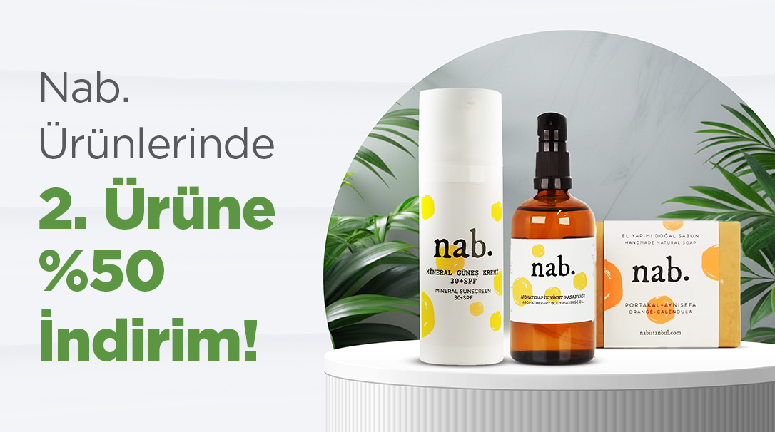 Nab. Ürünlerinde 2.'ye %50 İndirim!