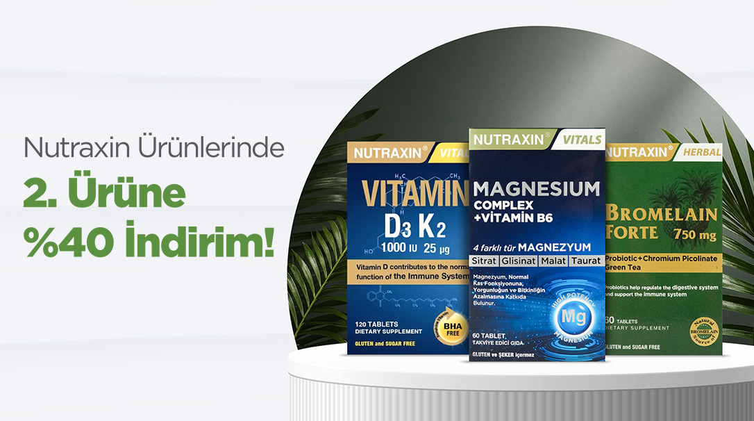 Nutraxin’lerini Çiftle, İkinci Üründe %40 İndirim Yakala!