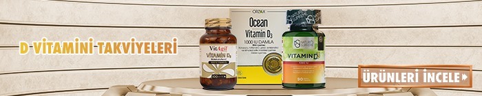 D vitamini takviyesi, D vitamini damla, hap ve sprey seçenekleri burada. 