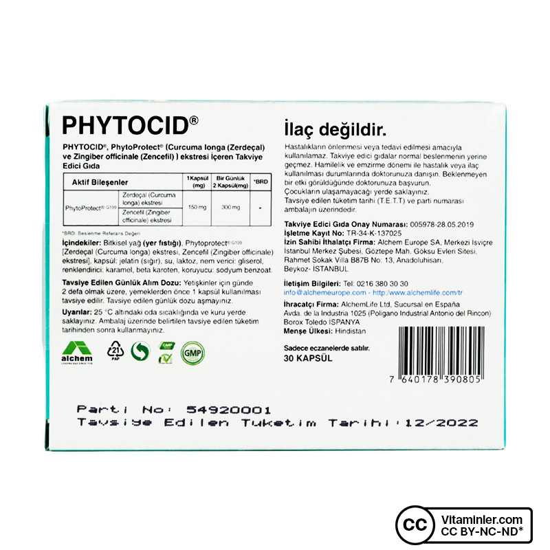 AlchemLife Phytocid 30 Kapsül