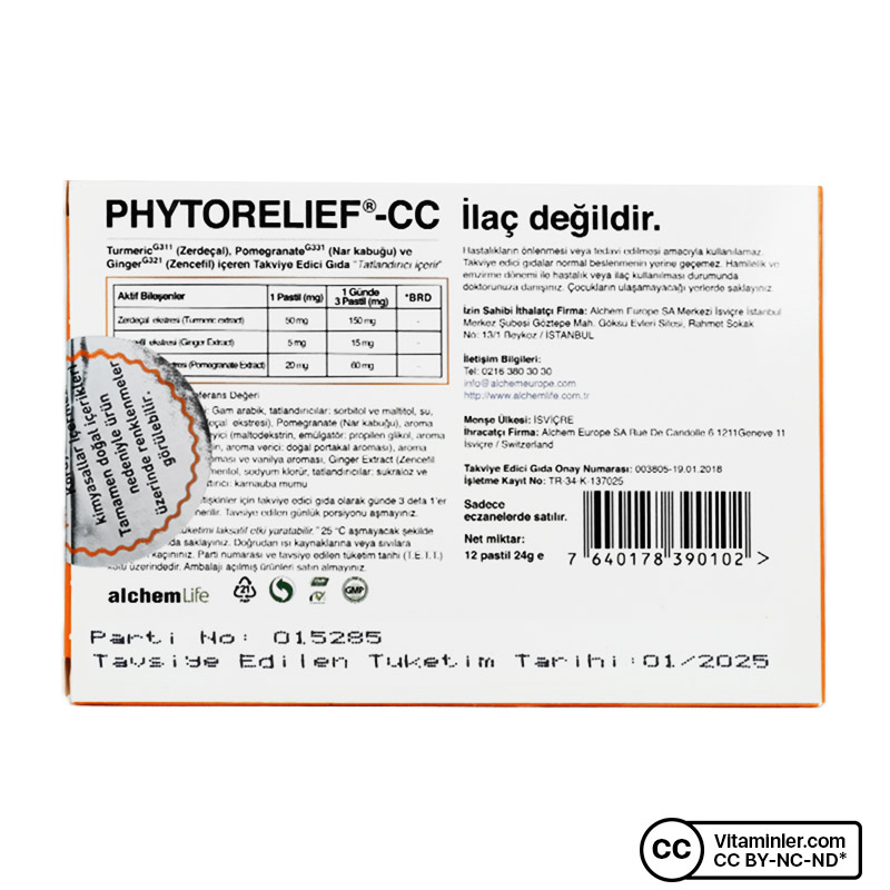 AlchemLife Phytorelief 12 Pastil