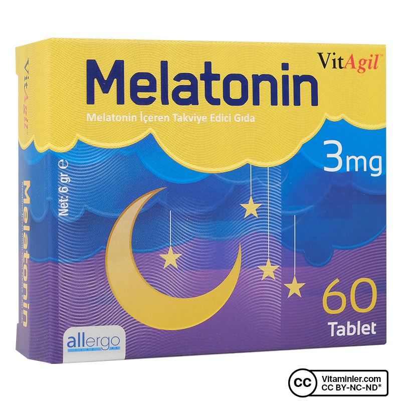 Allergo VitAgil Melatonin 3 Mg 60 Tablet