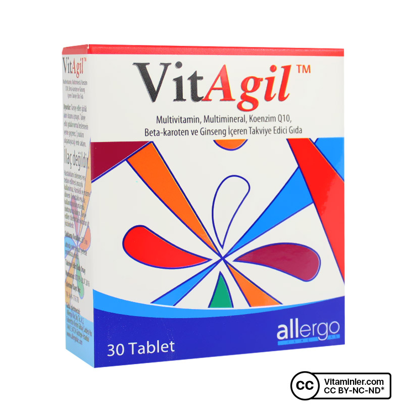 Allergo VitAgil Multivitamin-Mineral 30 Tablet