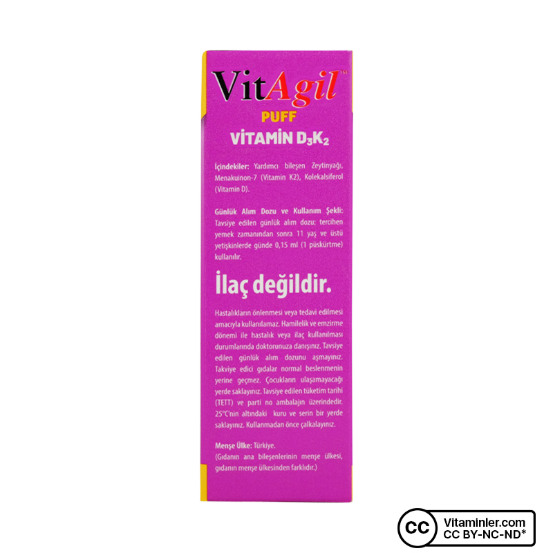 Allergo VitAgil  Vitamin D3 + K2 20 mL Sprey