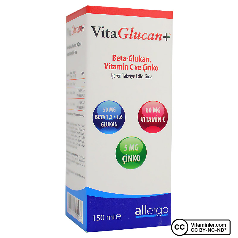 Allergo VitaGlucan Beta-Glucan Vitamin Şurup 150 mL