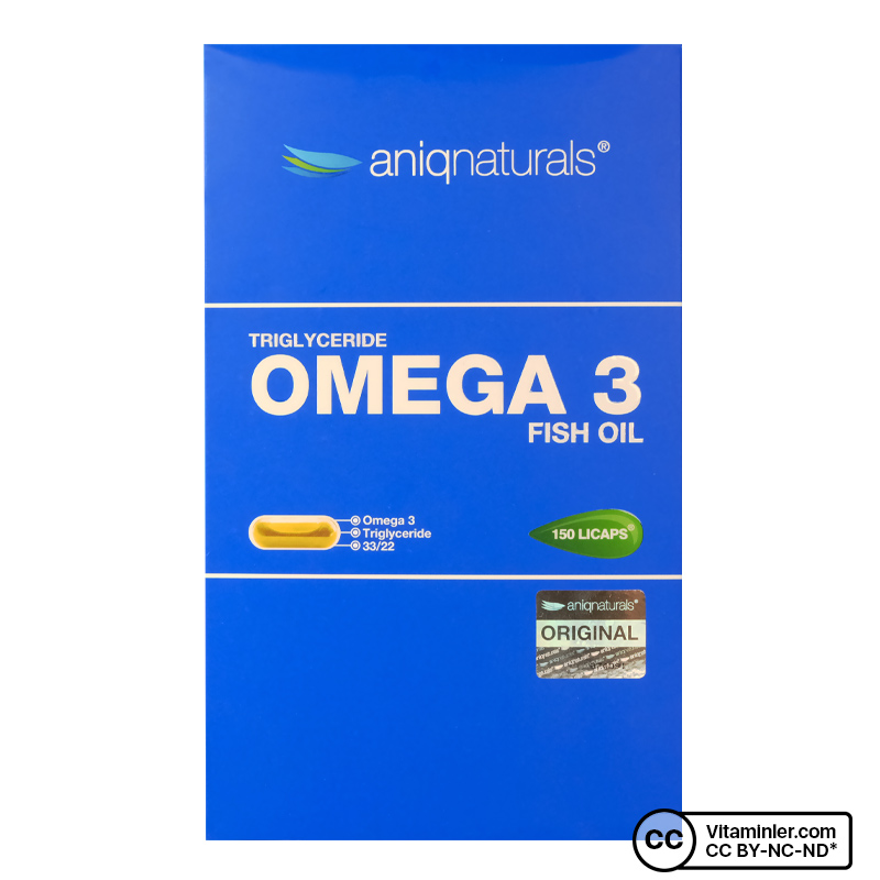 Aniqnaturals Omega 3 Balık Yağı 150 Kapsül