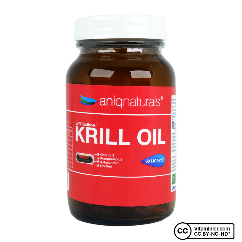Aniqnaturals Superba Krill Oil Cam Şişe 60 Kapsül