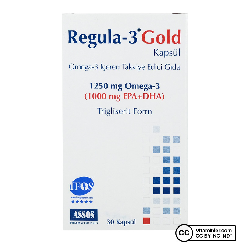 Assos Regula-3 Gold Omega-3 1250 mg 30 Kapsül