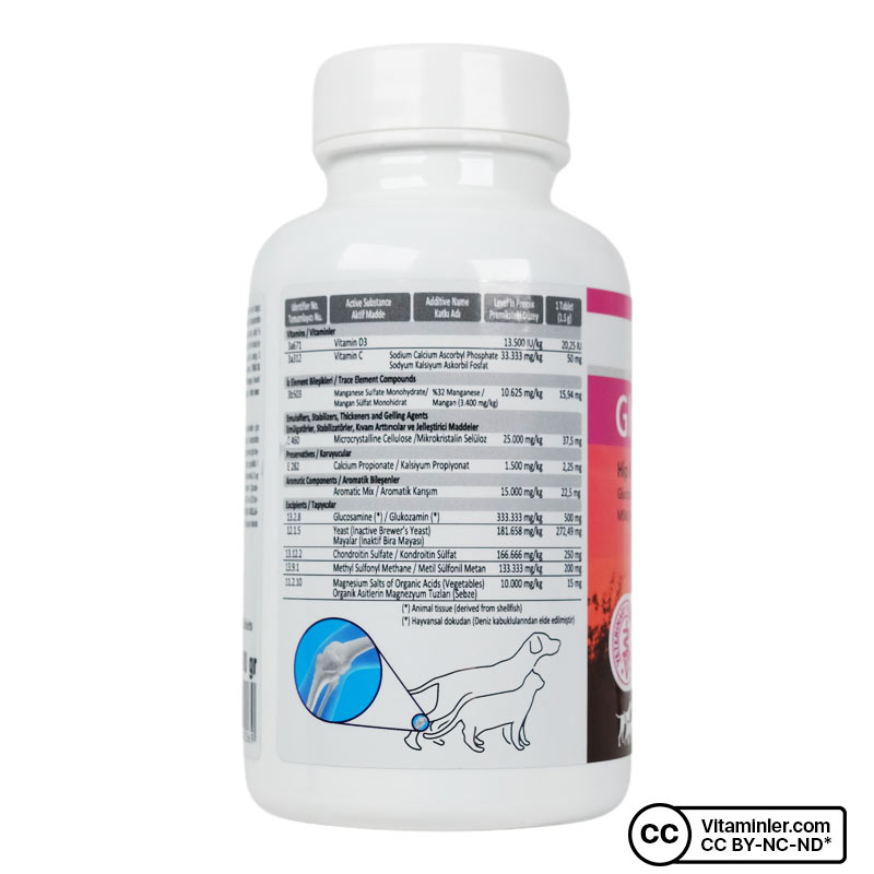 Bio PetActive Glucochond Kedi ve Köpekler İçin Eklem Desteği 60 Tablet