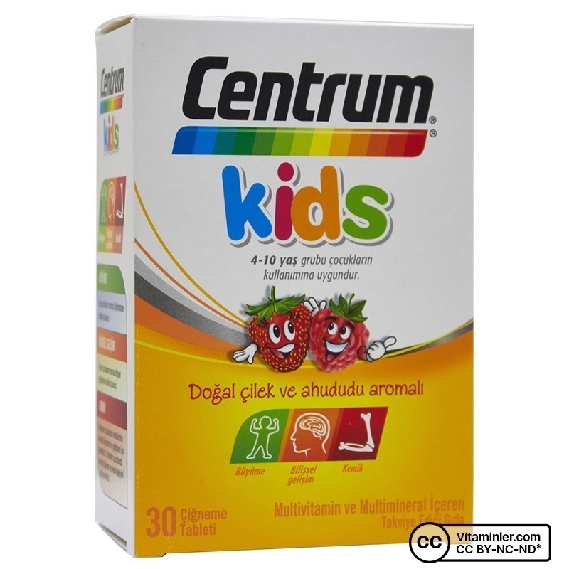 Centrum Kids Multivitamin 30 Çiğneme Tableti Vitaminler