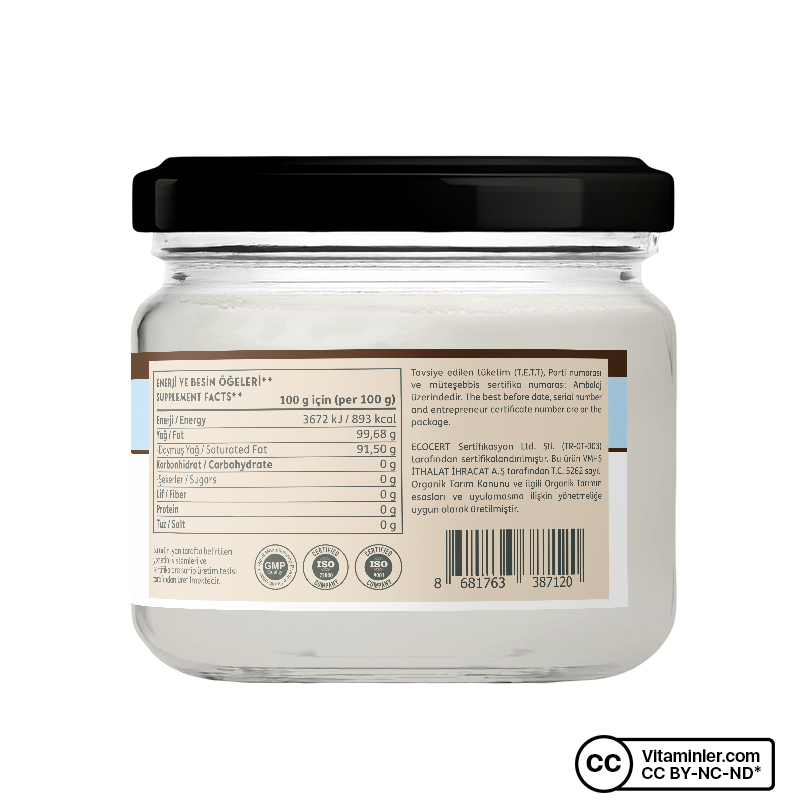 Clean Powders Coconut Oil Organic (Hindistan Cevizi Yağı) 150 mL