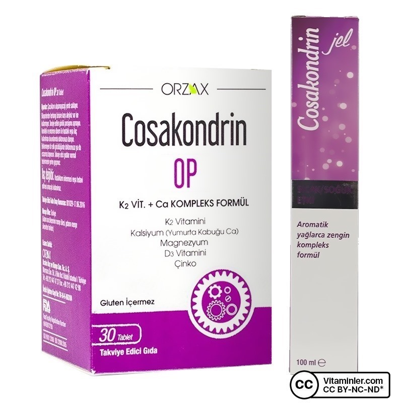Cosakondrin Plus 60 Tablet + Cosakondrin Jel 100 mL Hediyeli | Vitaminler