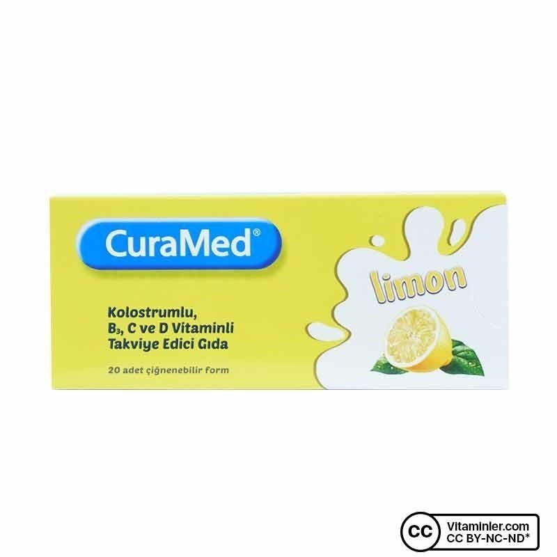 Curamed Limon 20 Çiğnenebilir Tablet