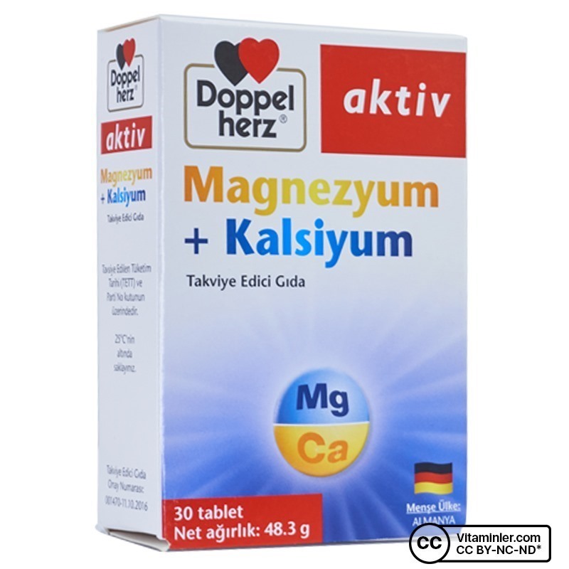 Doppelherz Aktiv Magnezyum + Kalsiyum 30 Tablet