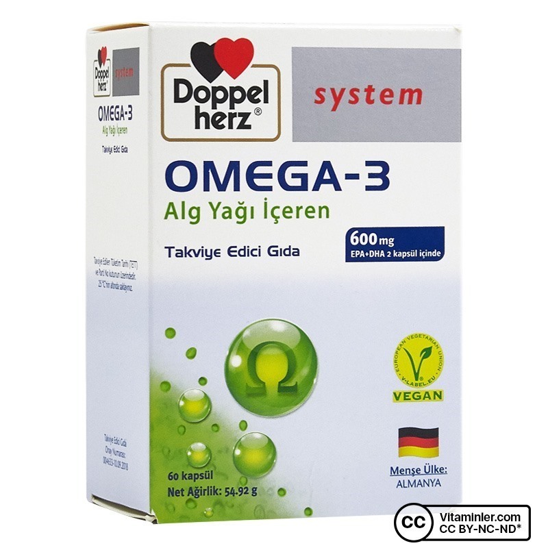 Doppelherz Omega-3 Alg Yağı 60 Kapsül