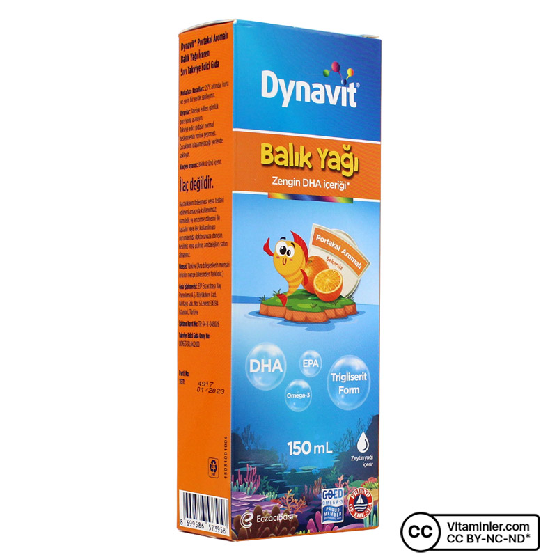 Dynavit Balık Yağı Şurubu 150 mL