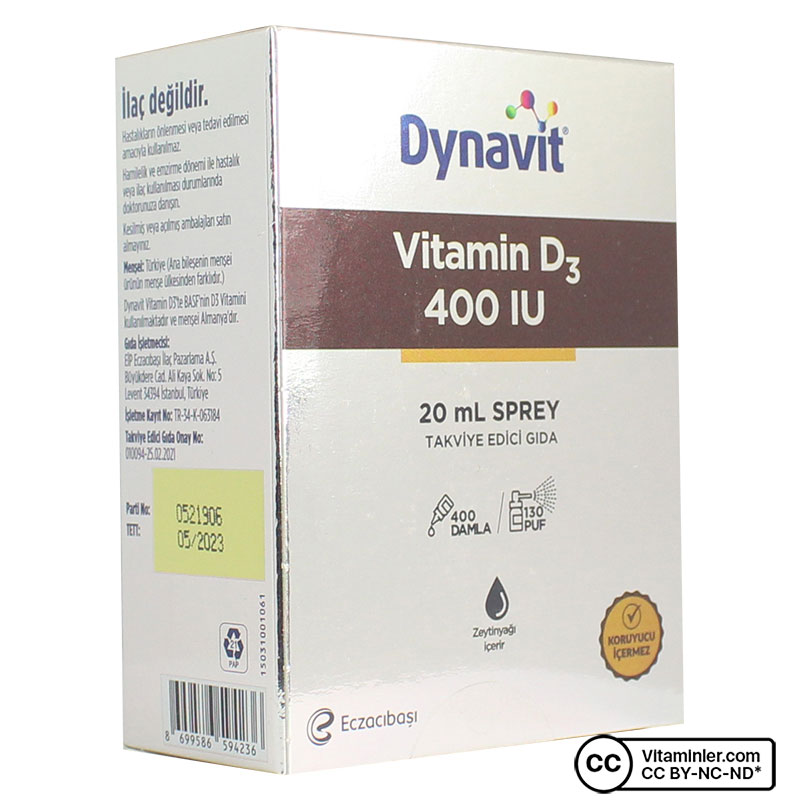 Dynavit Vitamin D3 400 IU 20 mL Sprey