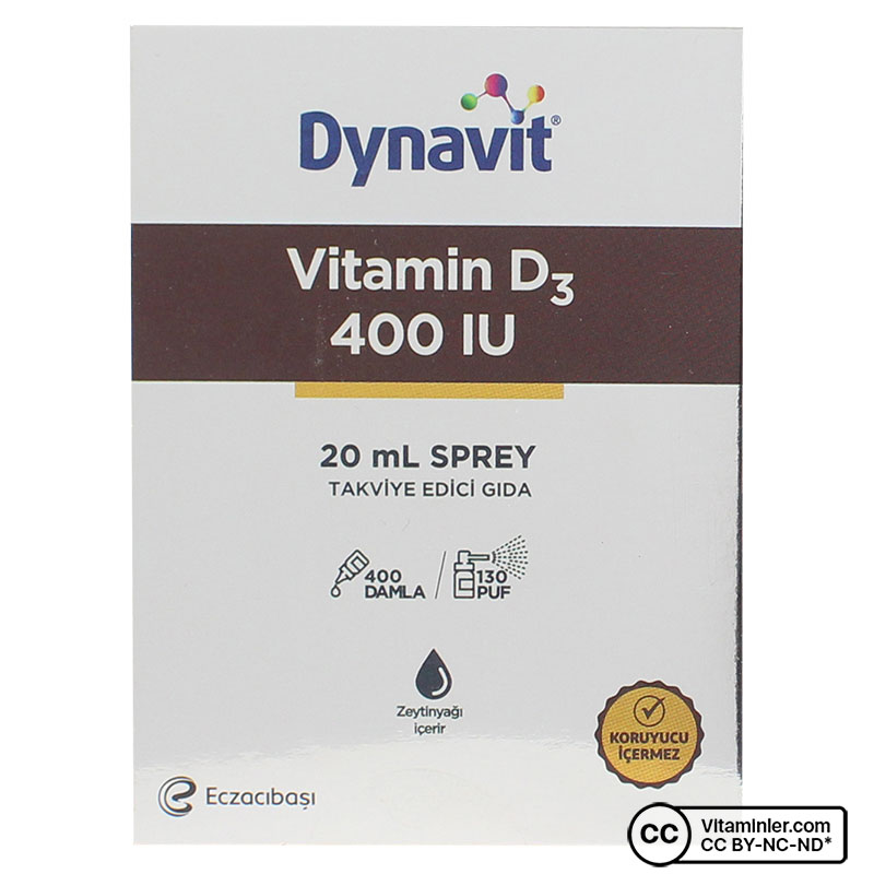 Dynavit Vitamin D3 400 IU 20 mL Sprey
