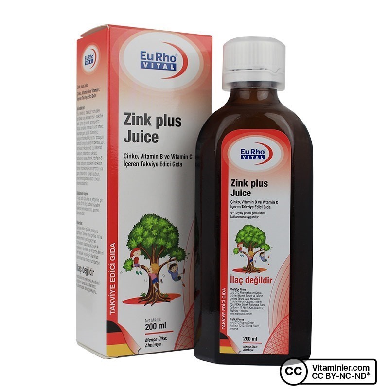 Eurho Vital Zink Plus Juice 200 mL