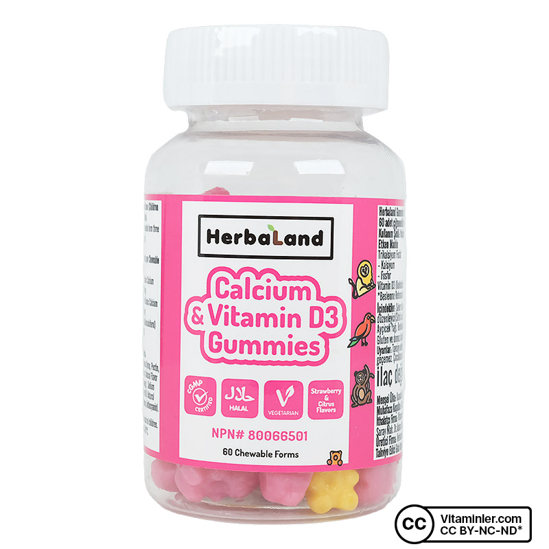 Herbaland Gummy Calcium with D3 60 Tablet