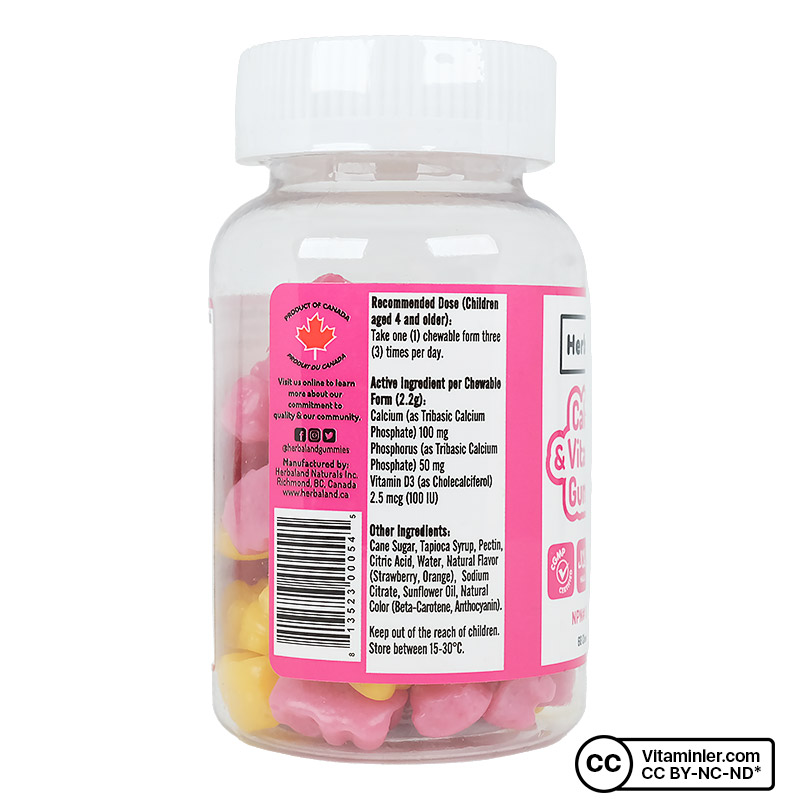 Herbaland Gummy Calcium with D3 60 Tablet