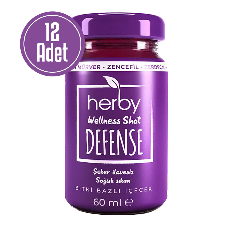 Herby Wellness Shot Defense 60 mL 12 Adet