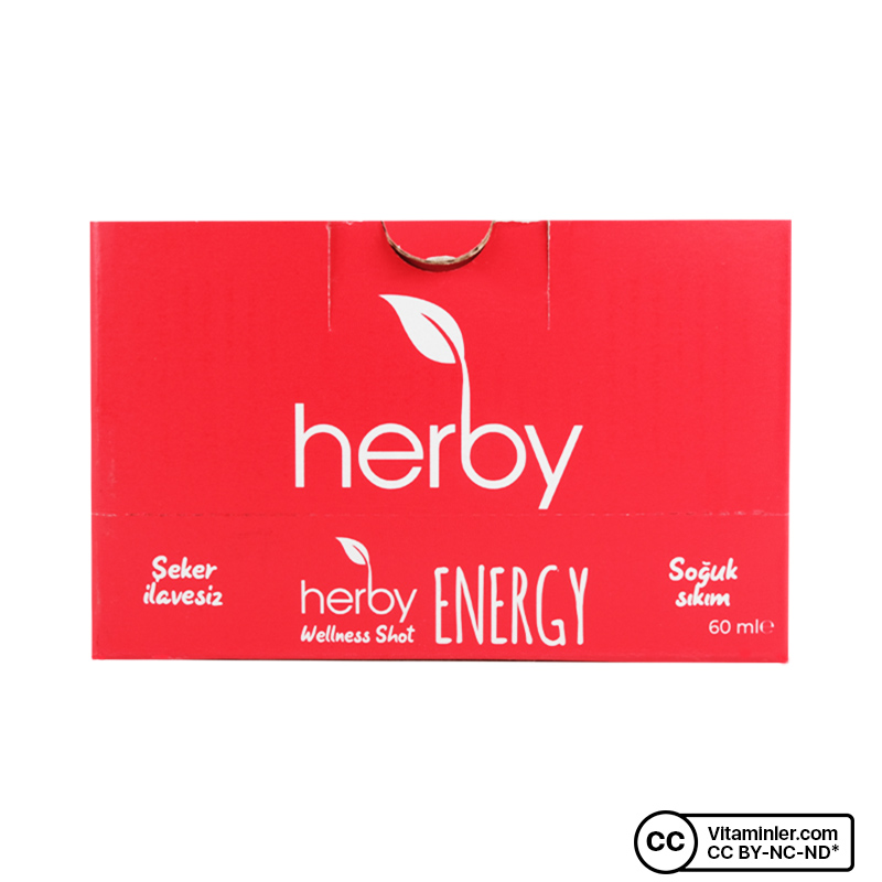 Herby Wellness Shot Energy 60 mL 12 Adet