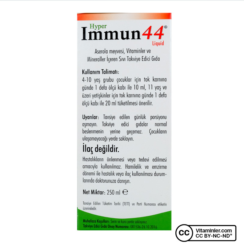 Hyper Immun44 Saft Likit 250 mL