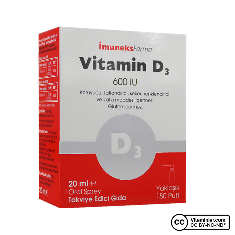 Imuneks Vitamin D3 600 IU 20 mL Sprey