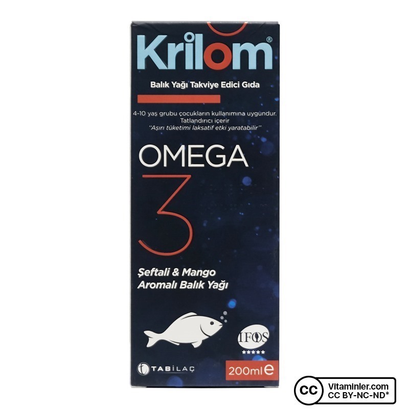 Krilom Omega 3 Balık Yağı Şurup 200 mL