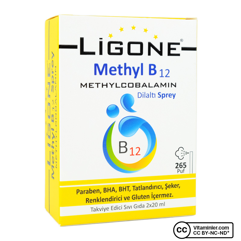 Ligone Methyl B12 Methylcobalamin Dilaltı Sprey 2 x 20 mL