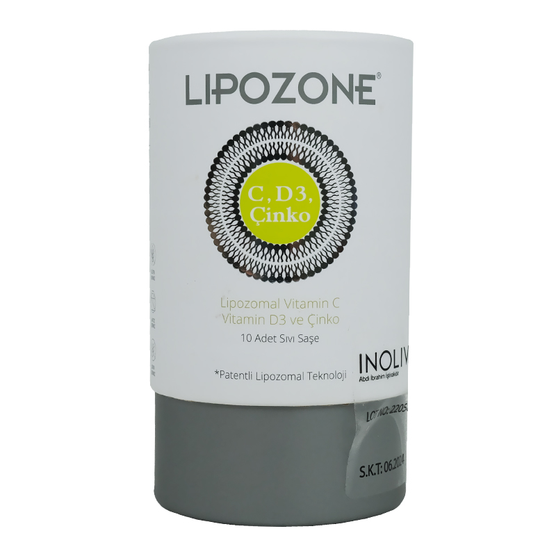 Lipozone Lipozomal Vitamin C, Vitamin D3 ve Çinko 10 Saşe