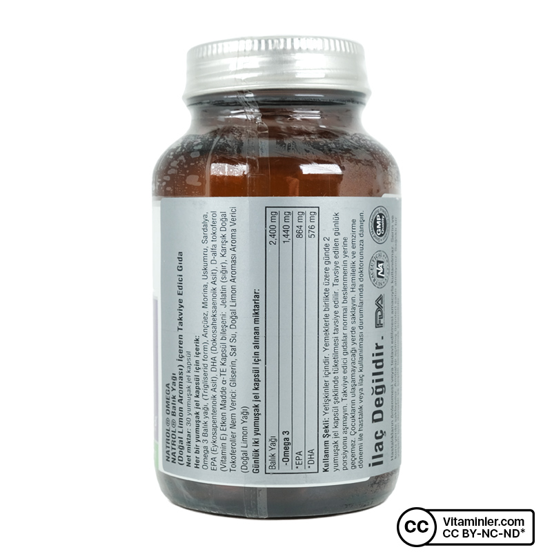 Natrol Omega 3 30 Kapsül