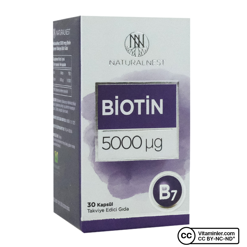 NaturalNest Biotin 5000 Mcg 30 Kapsül