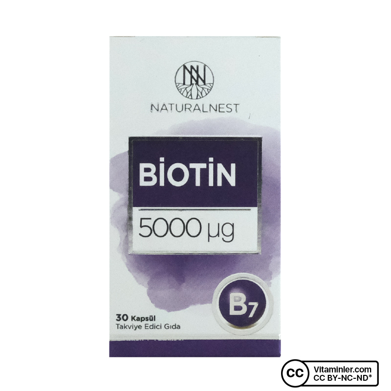 NaturalNest Biotin 5000 Mcg 30 Kapsül