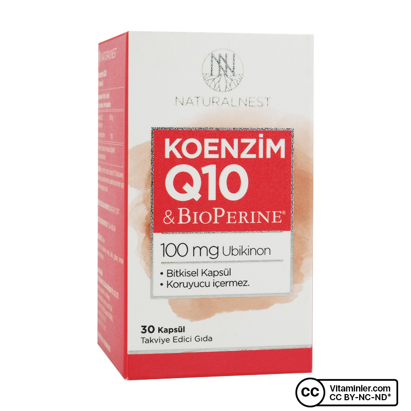 NaturalNest Koenzim Q10 100 Mg 30 Kapsül