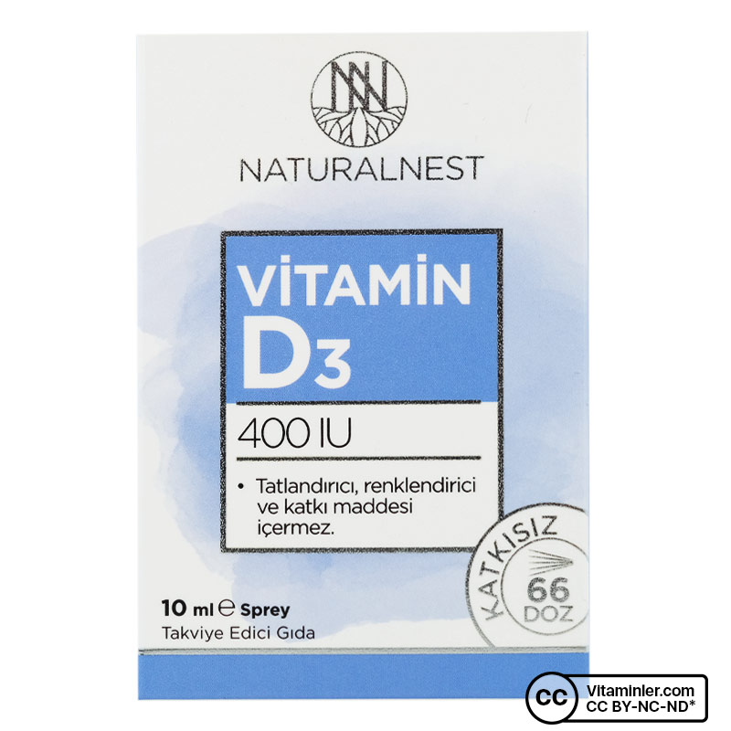 NaturalNest Vitamin D3 400 IU 10 mL Sprey