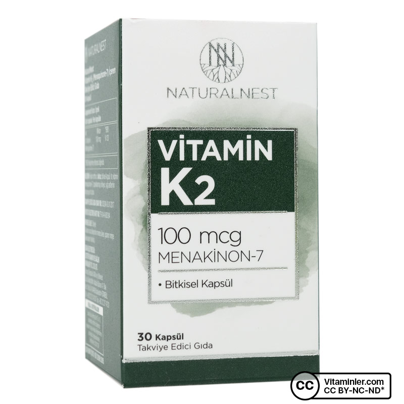 NaturalNest Vitamin K2 100 Mcg 30 Kapsül