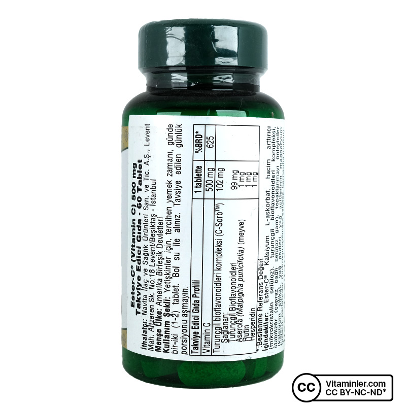 Nature's Bounty Ester C 500 Mg 60 Tablet