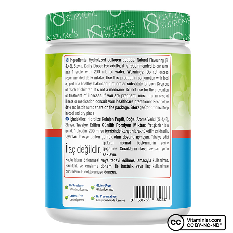 Nature's Supreme Collagen Peptides Powder 300 Gr