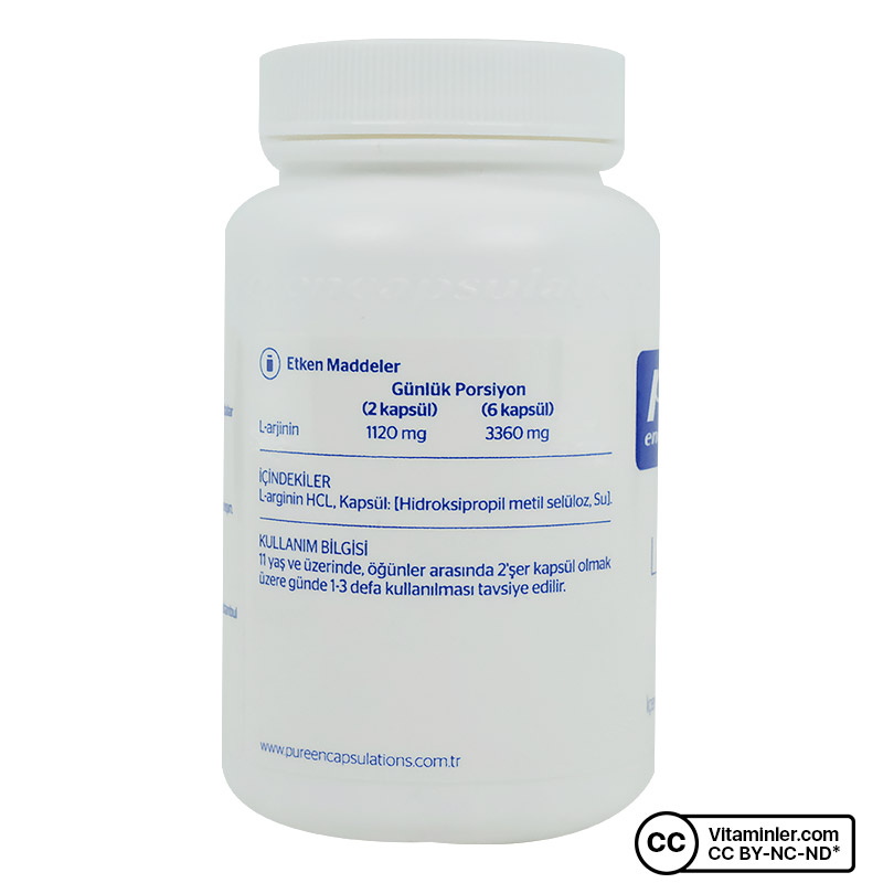 Nature's Supreme Ester-C  Vitamini 60 Tablet + Pure Encapsulations L-Arginine 60 Kapsül