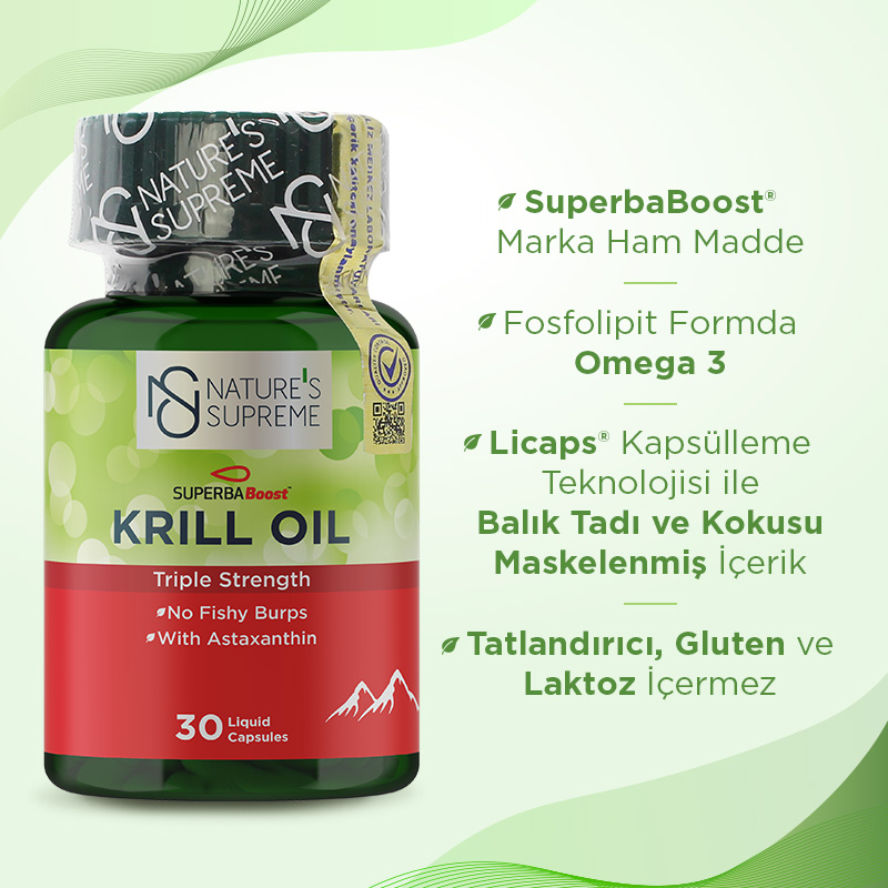 Nature's Supreme Krill Oil 30 Kapsül
