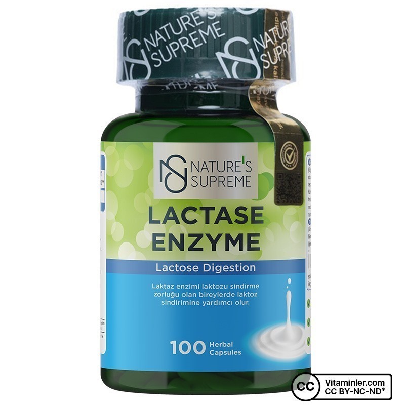 Nature's Supreme Lactase Enzyme 100 Kapsül
