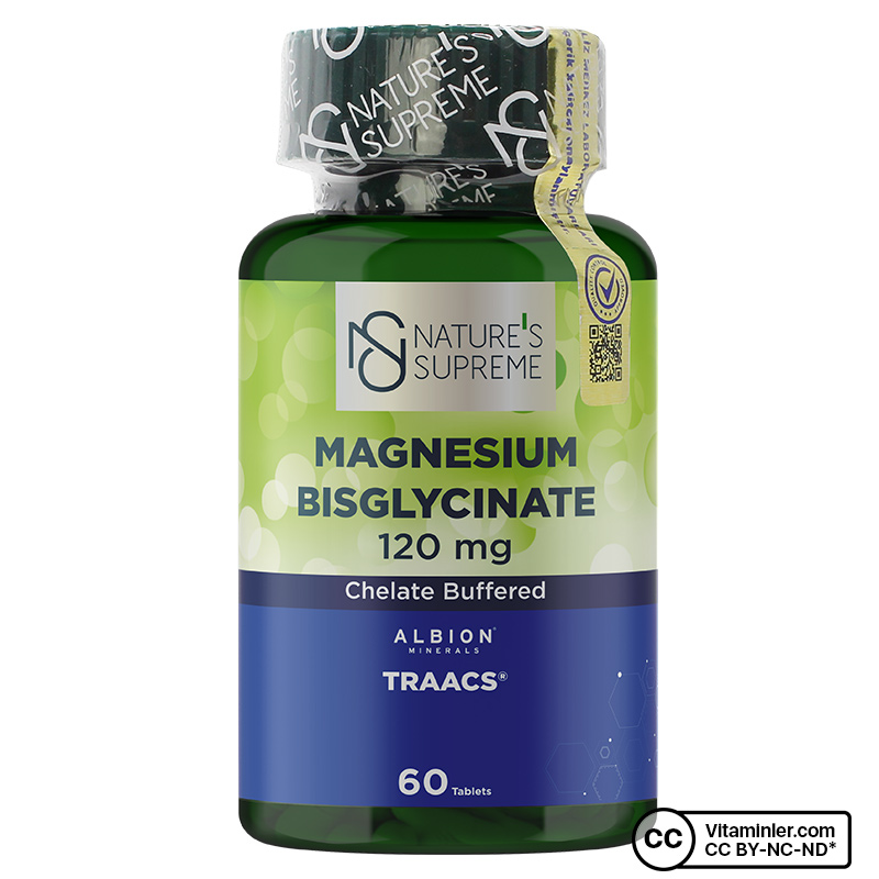 Nature's Supreme Magnesium Bisglycinate 60 Tablet + Sambucus Nigra 20 Efervesan Tablet
