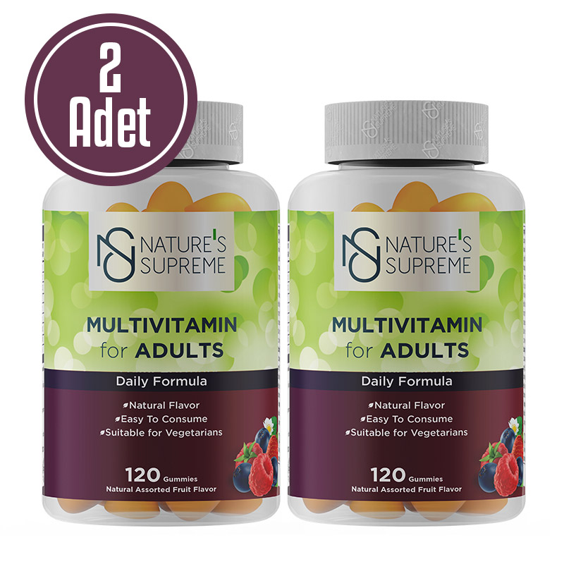 Nature's Supreme Multivitamin for Adults 120 Çiğnenebilir Form 2 Adet