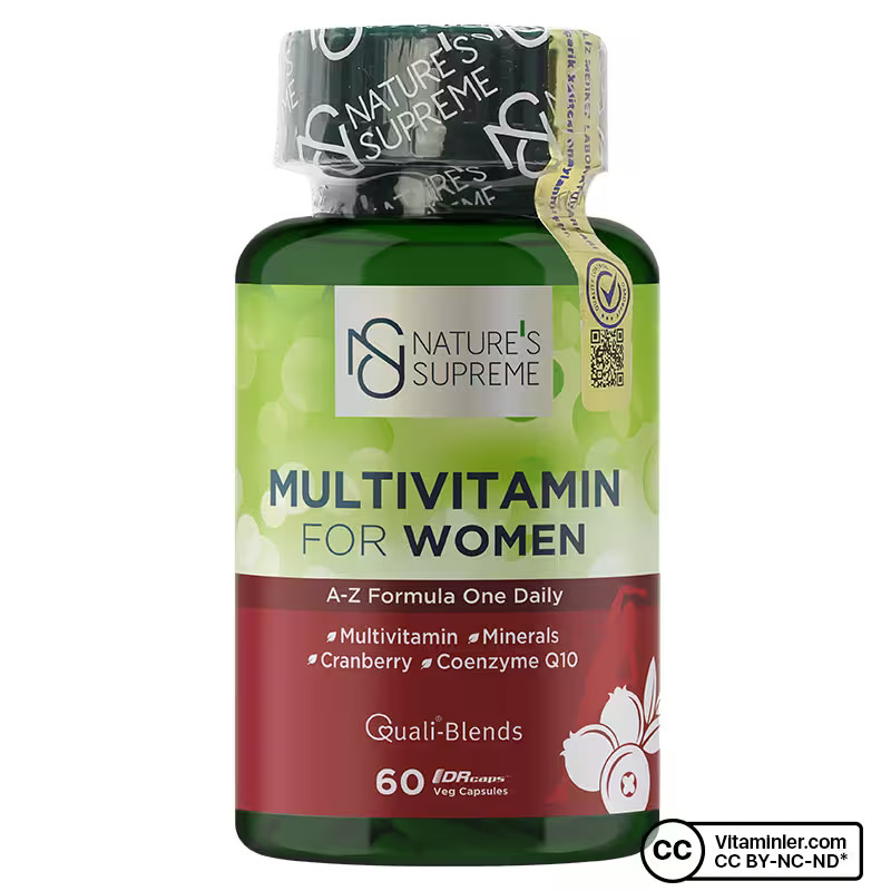 Nature's Supreme Multivitamin for Women 60 Kapsül + Vitamin D3 90 Kapsül Seti