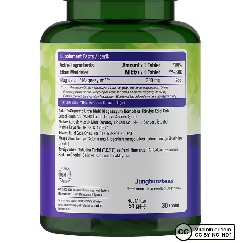 Nature's Supreme Omega 3 60 Kapsül + Multi Magnesium Complex 30 Tablet Seti