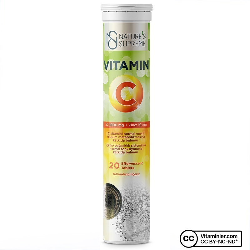 Nature's Supreme Probiotic 5B 60 Kapsül + Vitamin C + Zinc 20 Efervesan Tablet