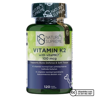 Nature's Supreme Vitamin K2 100 Mcg 120 Kapsül